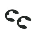Black Steel E-Clip Safety Rings M1.2–M15 | 10/50/100 Pack Retaining E-Clips Richie's M1.2 100pcs