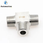 304 Stainless Steel Male Tee Fitting 1/8"–1/2" 3-Way Pipe Pipe Tee Fitting Richie's