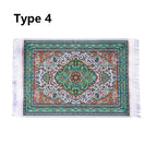 Miniature Turkish Style Dollhouse Carpet – Mini Woven Rug Dollhouse Miniature Rug Richie's -type 4