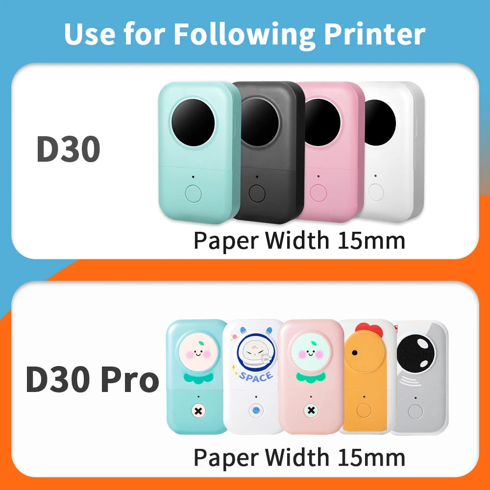 Phomemo D30 Thermal Label Paper – 3 Self-Adhesive Sticker Rolls Thermal Label Paper Richie's