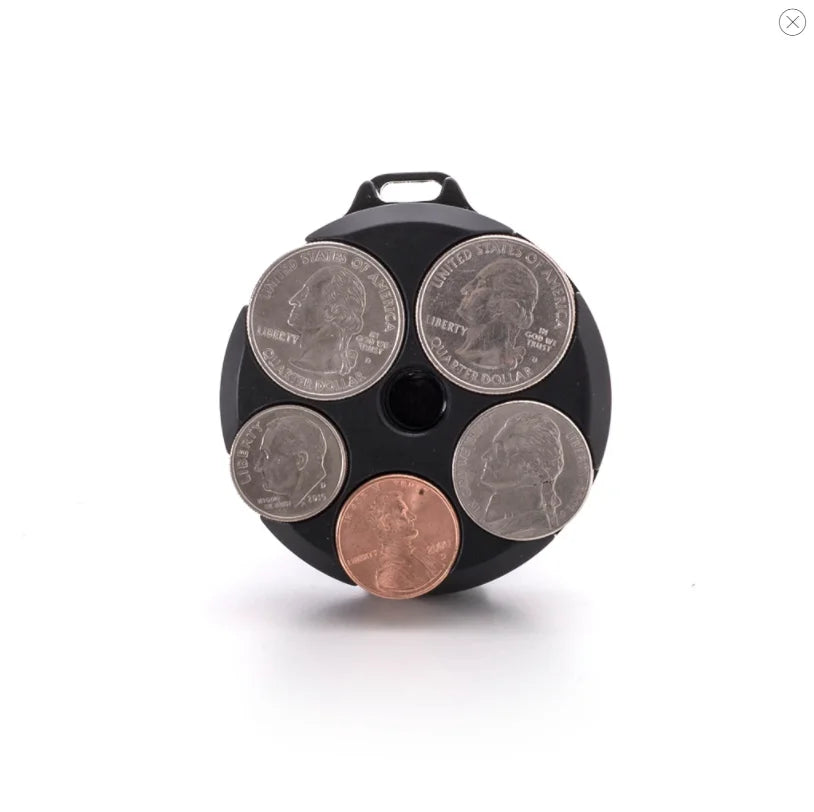 Zeeker Portable Aluminum Coin Capsule Holder with Steel Clip Coin Capsule Holder Richie's