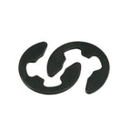 Black Steel E-Clip Safety Rings M1.2–M15 | 10/50/100 Pack Retaining E-Clips Richie's