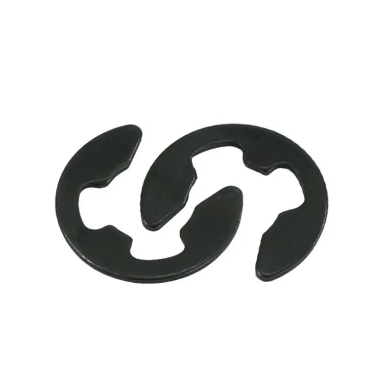 Black Steel E-Clip Safety Rings M1.2–M15 | 10/50/100 Pack Retaining E-Clips Richie's