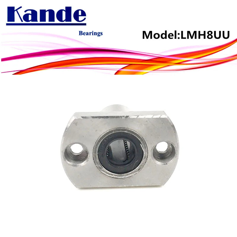 LMH8UU Round Flange Linear Ball Bearing 8mm for 3D Printer Linear Ball Bearing Richie's