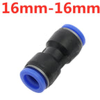 Push-In Straight Reducer Pneumatic Fitting 4mm–16mm Hose Pneumatic Hose Fitting Richie's 16mm-16mm