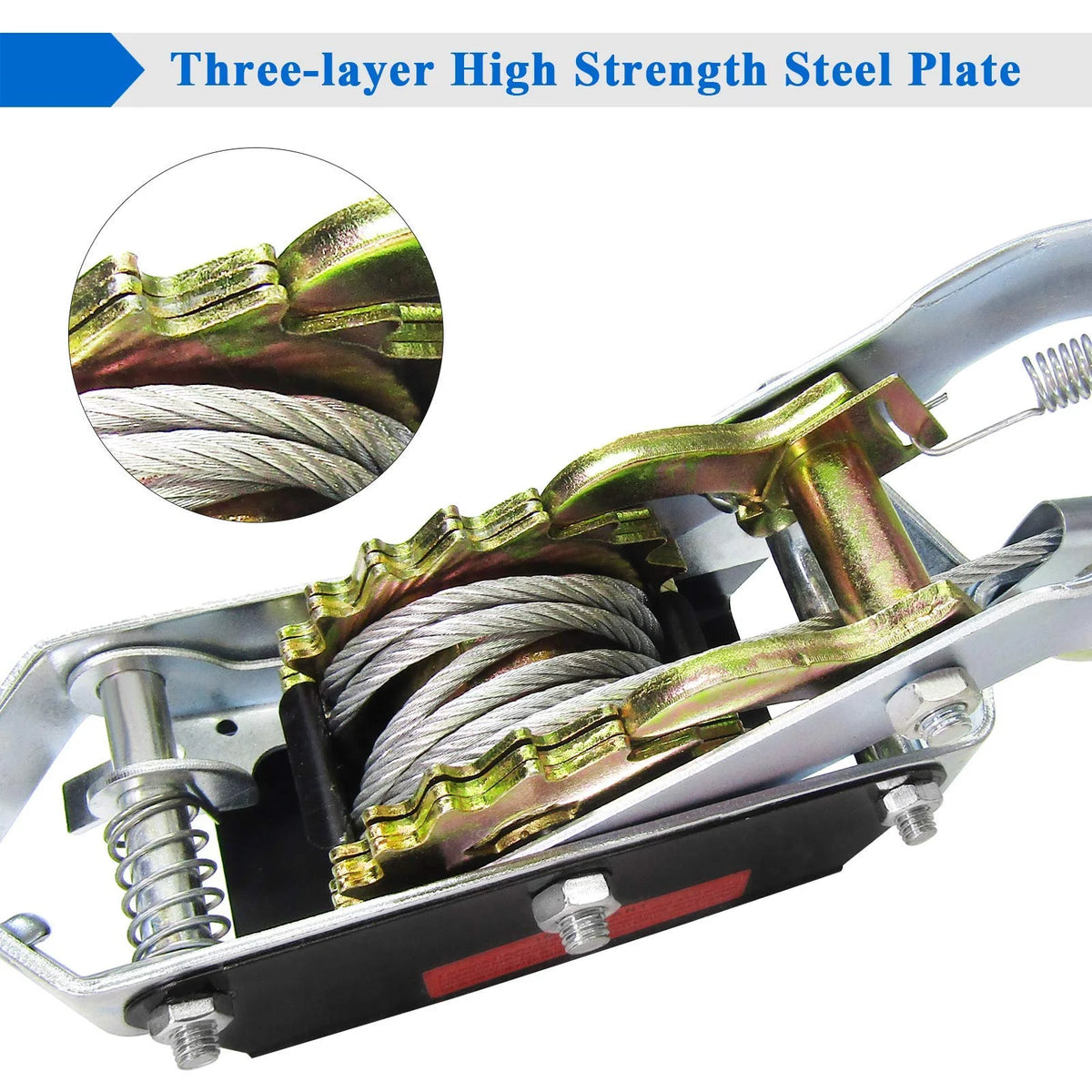 4-Ton Ratchet Hand Lever Puller – Heavy Duty Come Along Cable Ratchet Lever Puller Richie's