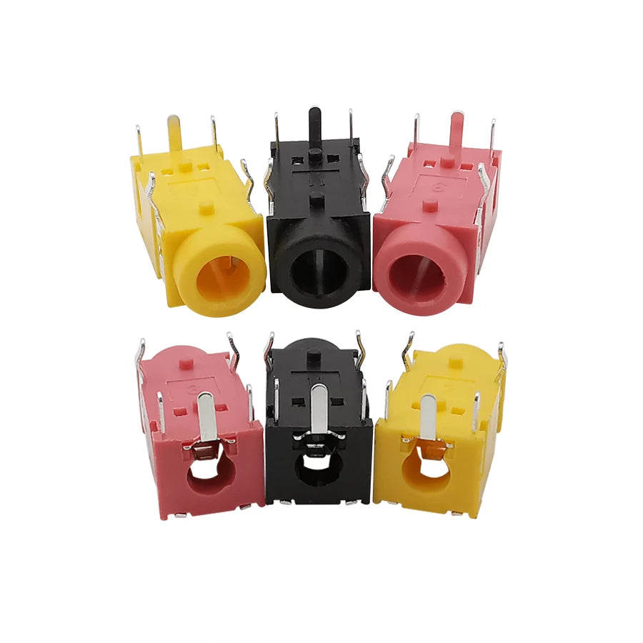 PJ-322 3.5mm 5-Pin Female PCB Audio Jack Connector 10/20 Pcs PCB Audio Connector Richie's