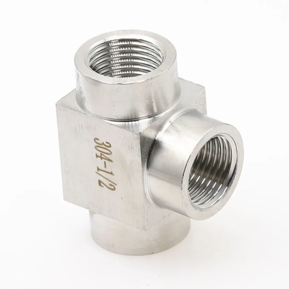 SS304 Stainless Steel Tee Pipe Fitting | BSP Female 1/8"–1/2" Tee Pipe Fitting Richie's