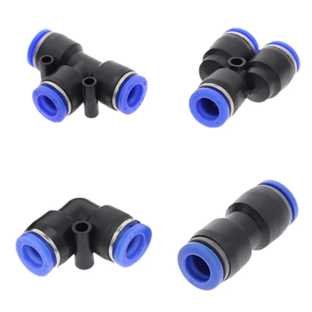 Push-In Y-Shape 3-Way Pneumatic Fitting 4mm–12mm Air Hose Pneumatic Tube Fitting Richie's