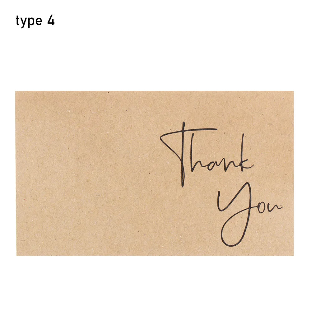 Kraft Paper Thank You Cards for Small Business – 30 Pack Thank You Cards Richie's type 4