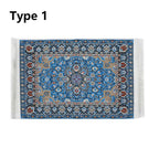 Miniature Turkish Style Dollhouse Carpet – Mini Woven Rug Dollhouse Miniature Rug Richie's -type 1
