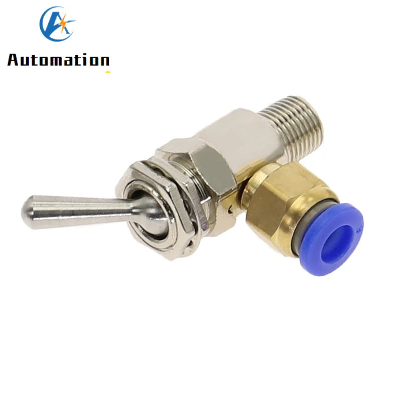 TAC2-3V Pneumatic Toggle Valve 2-Position 3-Way M5 & 1/8" Thread Pneumatic Toggle Valve Richie's
