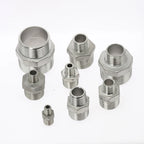 304 SS Male Hex Nipple BSP Pipe Fitting DN8–DN40 Water Oil Air Pipe Fitting Nipple Richie's