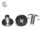 100pcs M2 Flat Head Laptop Screws Nickel-Plated Phillips Laptop Screws Richie's M2 2MM