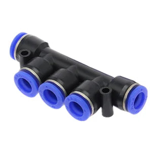 Push-In Y-Shape 3-Way Pneumatic Fitting 4mm–12mm Air Hose Pneumatic Tube Fitting Richie's PK 14mm