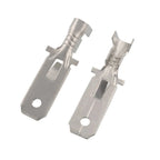 H62 Brass Tinned 6.3mm Male Crimp Terminals DJ611-6.3A Crimp Terminal Richie's 100pcs