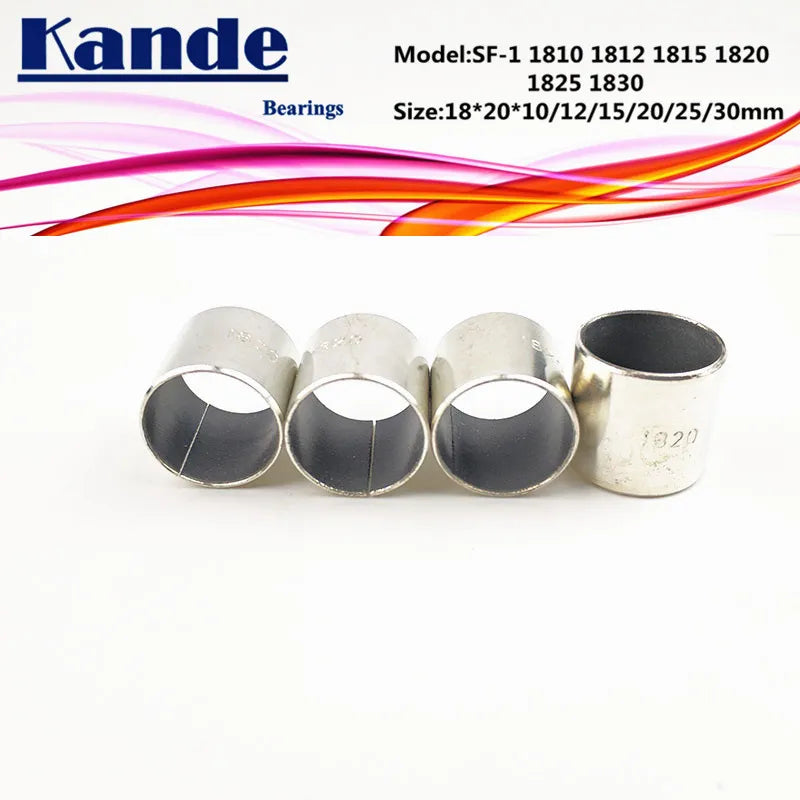 SF-1 Self Lubricating Sleeve Bearing Bushing 18x20mm 6 Sizes Sleeve Bearing Bushing Richie's SF-1 1810 18x20x10mm 10pcs