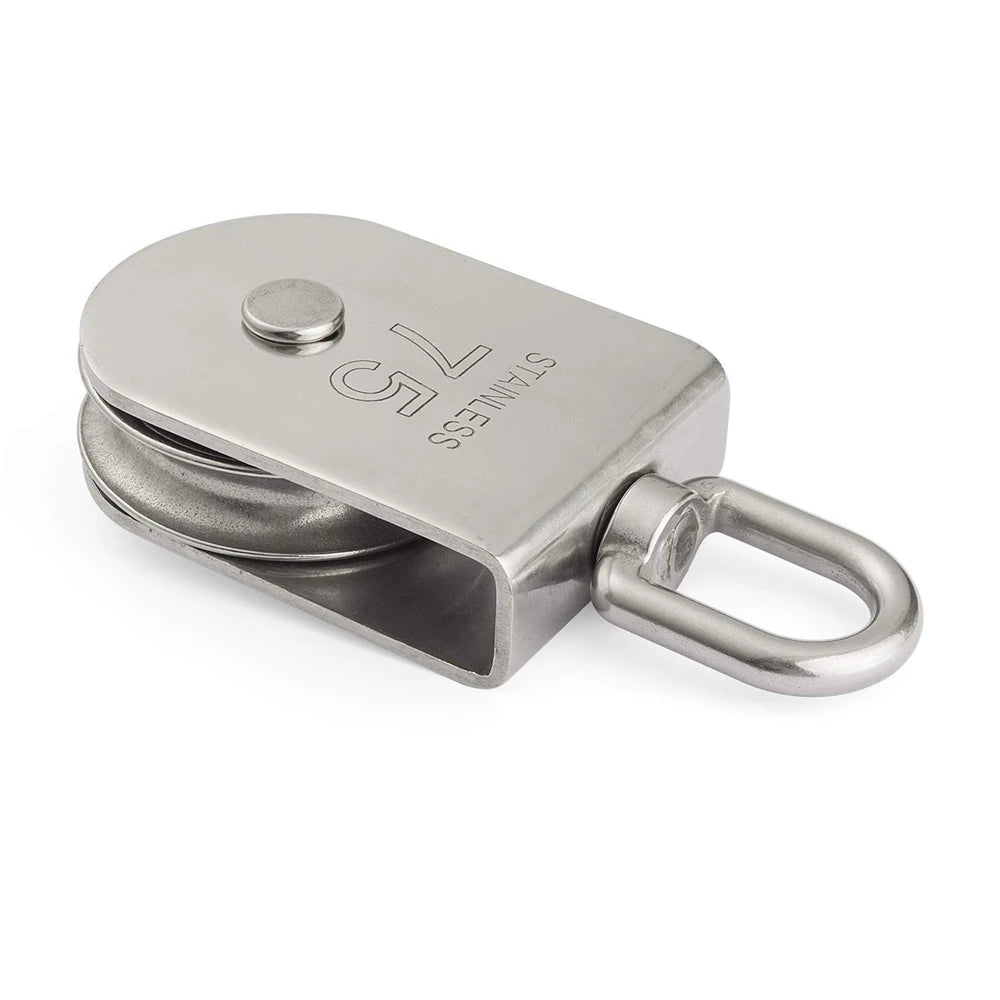 M75 Stainless Steel Swivel Pulley Block 1322 lbs Heavy Duty Hoist Swivel Pulley Block Richie's