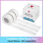 Phomemo D30 Thermal Label Paper – 3 Self-Adhesive Sticker Rolls Thermal Label Paper Richie's Square White 1450