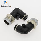PL Elbow Pneumatic Fitting BSP Push-In Air Quick Connector Pneumatic Elbow Fitting Richie's