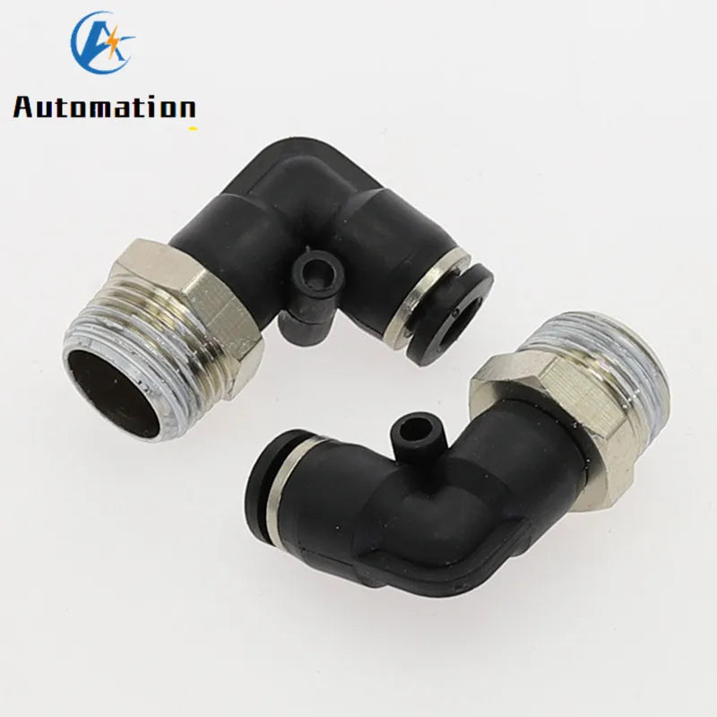 PL Elbow Pneumatic Fitting BSP Push-In Air Quick Connector Pneumatic Elbow Fitting Richie's