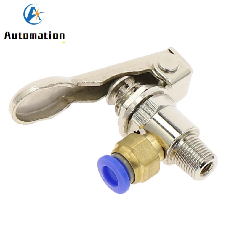 TAC-3P Pneumatic Mechanical Valve 2-Way 3-Port M5 1/8" w/ Fittings Pneumatic Valve Richie's