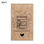 Kraft Paper Thank You Cards for Small Business – 30 Pack Thank You Cards Richie's type 5