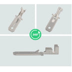 H62 Brass Tinned 6.3mm Male Crimp Terminals DJ611-6.3A Crimp Terminal Richie's
