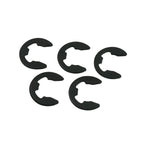Black Steel E-Clip Safety Rings M1.2–M15 | 10/50/100 Pack Retaining E-Clips Richie's