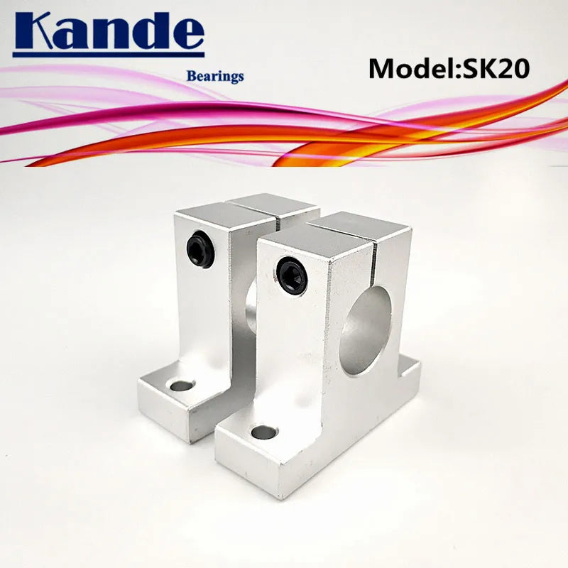 SK20 20mm Linear Shaft Support Bearings for 3D Printers – 2pcs Linear Shaft Support Richie's