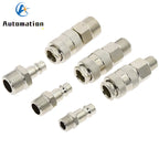 EU Type Pneumatic Quick Coupling 1/4 3/8 1/2 BSP Male Thread Pneumatic Quick Coupler Richie's