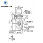 TAC-3P Pneumatic Mechanical Valve 2-Way 3-Port M5 1/8" w/ Fittings Pneumatic Valve Richie's