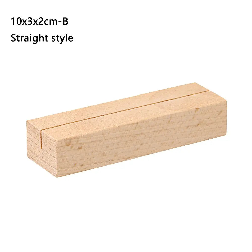 Wood Card Holder Stand – Wedding Place Cards & Table Numbers Card Holder Stand Richie's 10x3x2cm-B