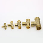 BSP Male Tee Brass Pipe Fitting 1/8" 1/4" 3/8" 1/2" – 3-Way Brass Pipe Fitting Richie's