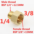 Brass BSP Male to Female Pipe Adapter 1/8"–3/4" Fitting Brass Pipe Fitting Richie's 02 M x 03 F