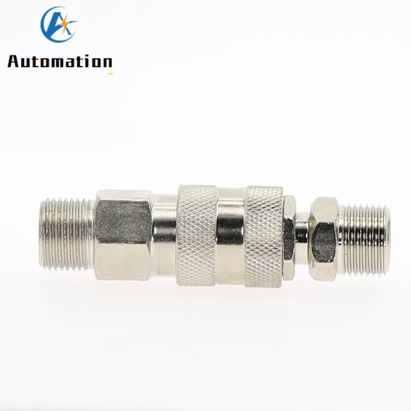 EU Type Pneumatic Quick Coupling 1/4 3/8 1/2 BSP Male Thread Pneumatic Quick Coupler Richie's