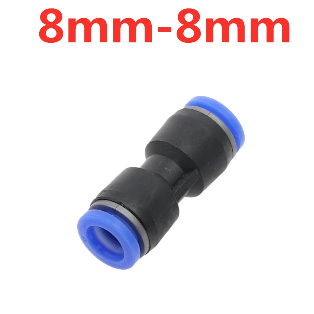 Push-In Straight Reducer Pneumatic Fitting 4mm–16mm Hose Pneumatic Hose Fitting Richie's 8mm-8mm