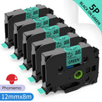 TZe-231 Compatible Brother Label Tape 12mm Black on White – Multi-Pack Label Printer Tape Richie's