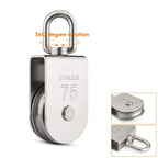 M75 Stainless Steel Swivel Pulley Block 1322 lbs Heavy Duty Hoist Swivel Pulley Block Richie's