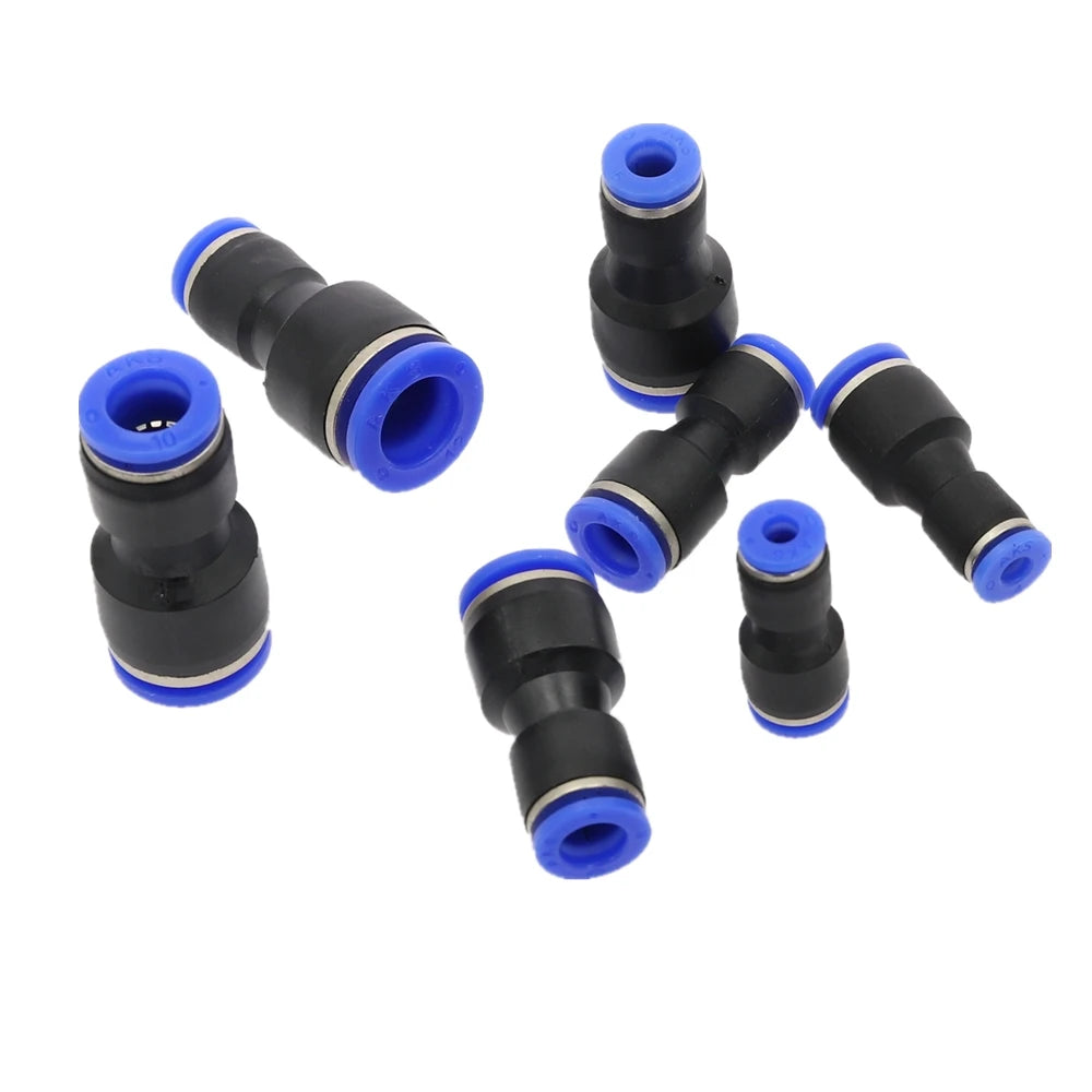 Push-In Straight Reducer Pneumatic Fitting 4mm–16mm Hose Pneumatic Hose Fitting Richie's