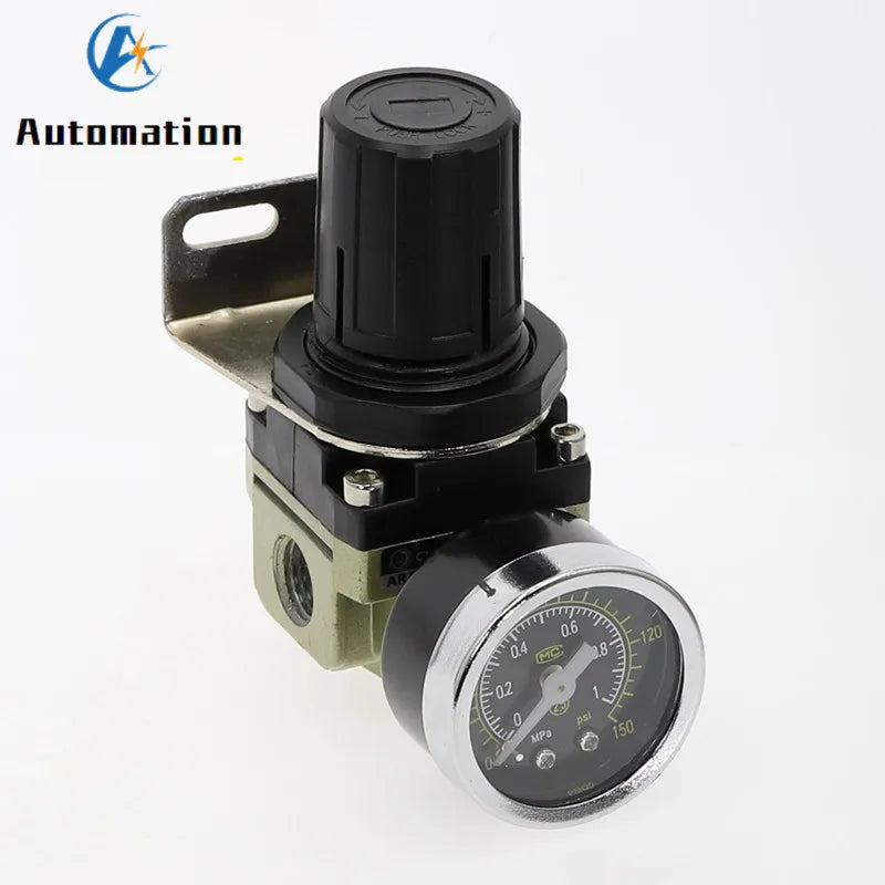 AR2000-02 G1/4" Pneumatic Pressure Regulator with EU Fittings Pneumatic Pressure Regulator Richie's