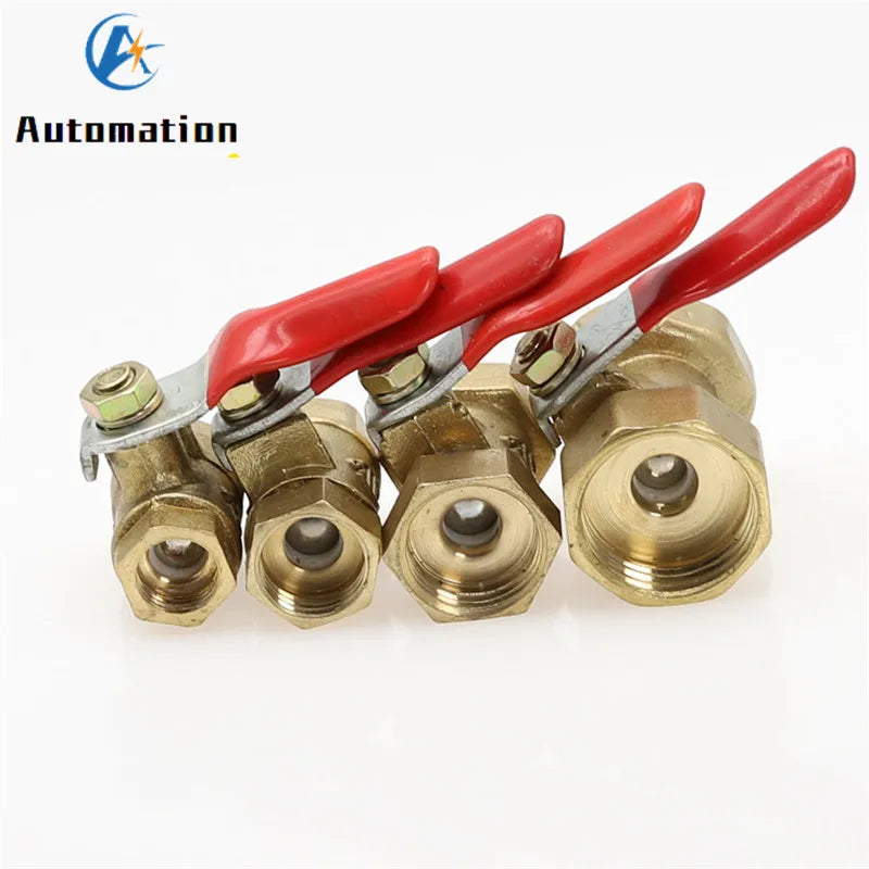 Brass Mini Ball Valve 1/4" 3/8" 1/2" BSP Female Thread Fitting Brass Ball Valve Richie's