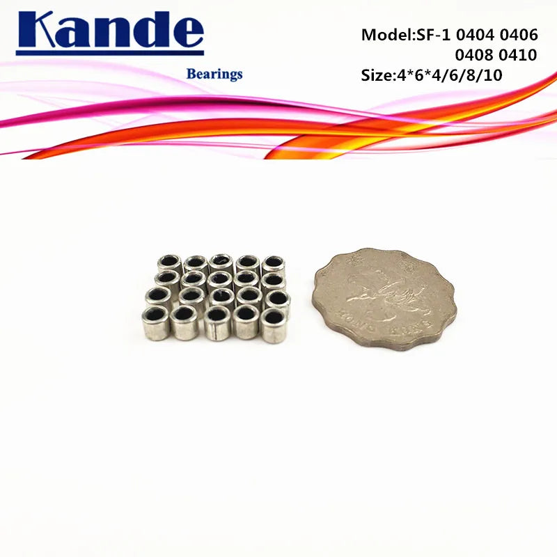 SF-1 Self Lubricating Composite Bearing Bushing Sleeve 4–10mm Sleeve Bearing Bushing Richie's SF-1 0404 4x6x4mm 50pcs