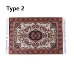 Miniature Turkish Style Dollhouse Carpet – Mini Woven Rug Dollhouse Miniature Rug Richie's -type 2