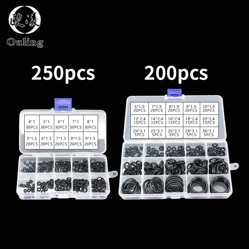NBR Nitrile O-Ring Assortment Kit – Oil & Water Resistant Gaskets O-Ring Gasket Kit Richie's