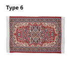 Miniature Turkish Style Dollhouse Carpet – Mini Woven Rug Dollhouse Miniature Rug Richie's -type 6