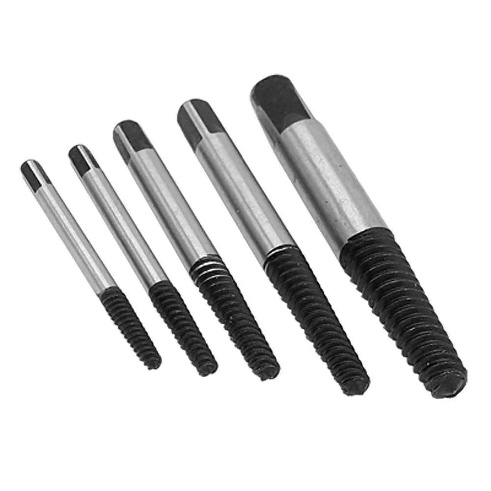 5-Pc Screw Extractor & Drill Bit Set – Broken Bolt Remover Screw Extractor Set Richie's