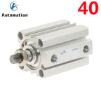SDA40-B Compact Pneumatic Air Cylinder 40mm Bore 5–50mm Stroke Pneumatic Air Cylinder Richie's