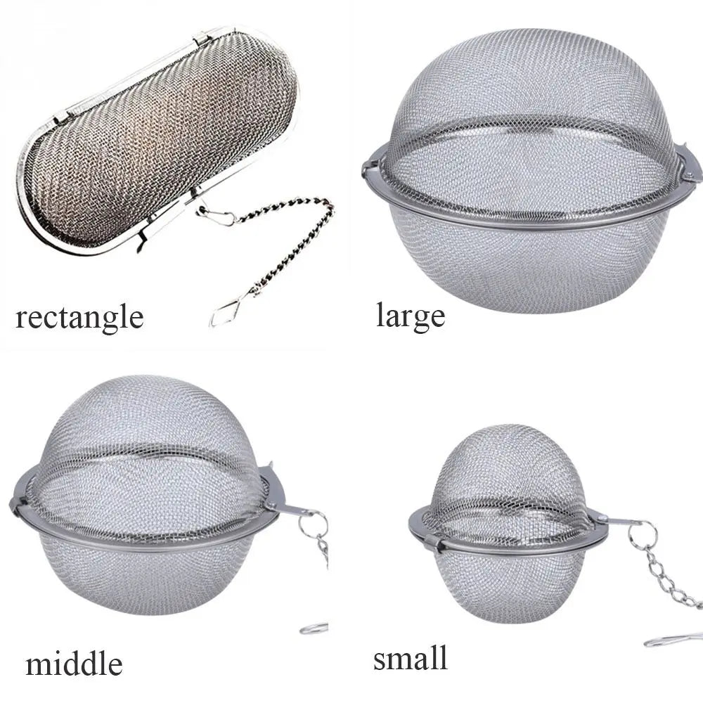 Stainless Steel Tea Strainer Infuser Ball with Hook & Spice Filter Tea Infuser Strainer Richie's