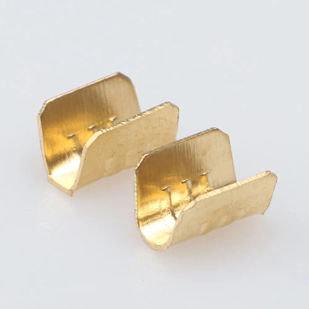 100pcs U-Shaped Brass Crimp Terminals DJ454T 0.5–1.5mm² Crimp Terminal Connectors Richie's
